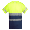T-shirt Tausport amarelo fluor azul marinho