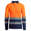 Atsport MC laranja fluor e azul marinho frente