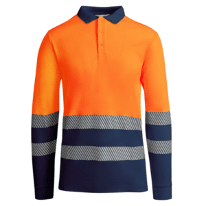 Atsport MC laranja fluor e azul marinho frente