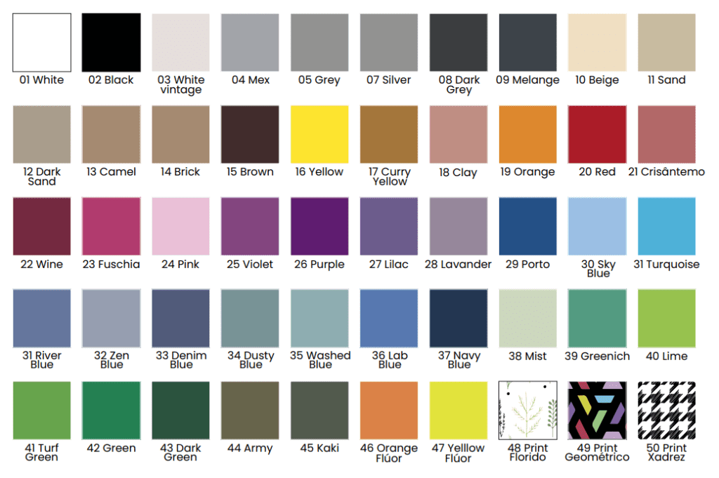 Palete de cores
