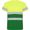 T-shirt Deltsport amarelo fluor e verde frente