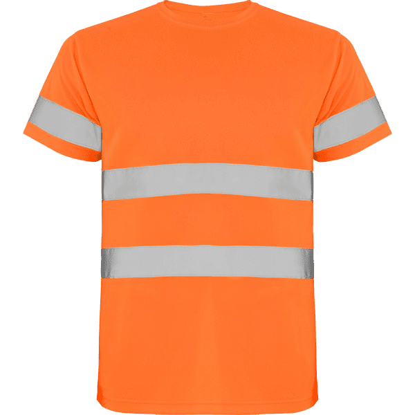 T-shirt Deltsport laranja fluor frente