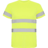 T-shirt Deltsport amarelo fluor frente