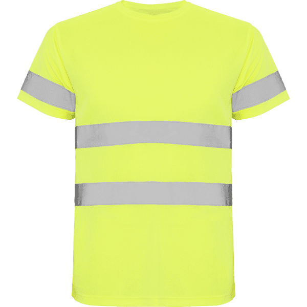 T-shirt Deltsport amarelo fluor frente
