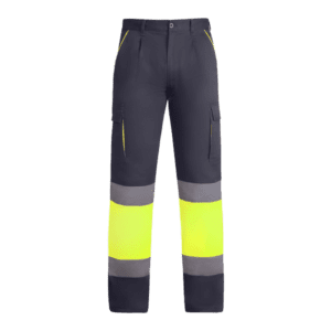 Enisport amarelo fluor e cinzento frente