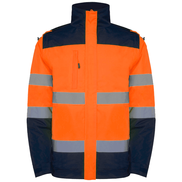 Epsysport laranja fluor e azul marinho frente