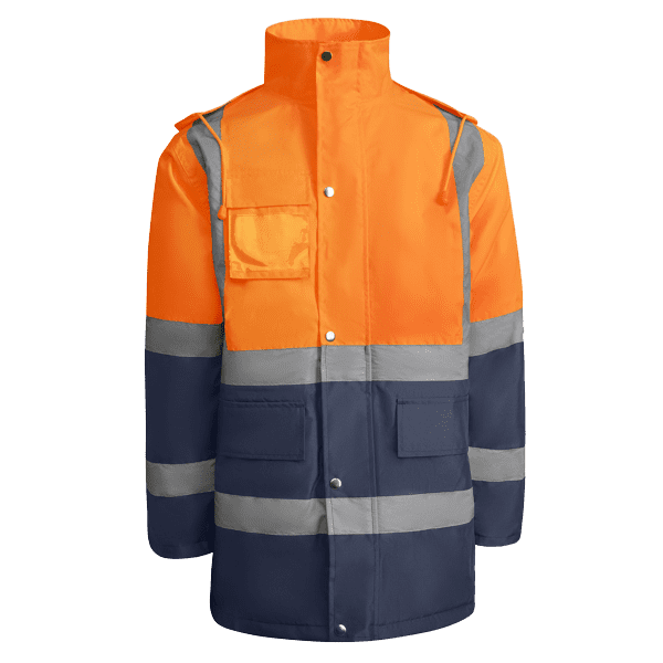 Merasport laranja fluor e azul marinho frente