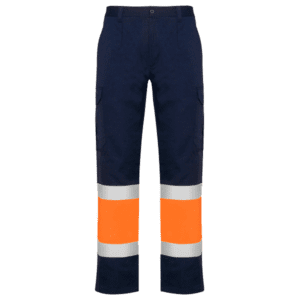 Naosport laranja fluor e azul marinho frente