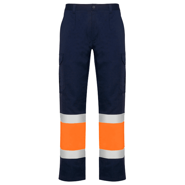 Naosport laranja fluor e azul marinho frente