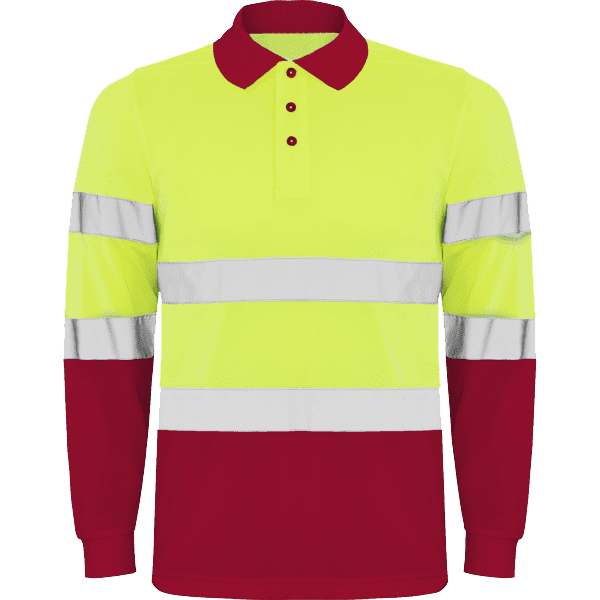 Polasport MC amarelo fluor e vermelho frente