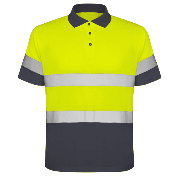 Polasport amarelo fluor e cinzento frente