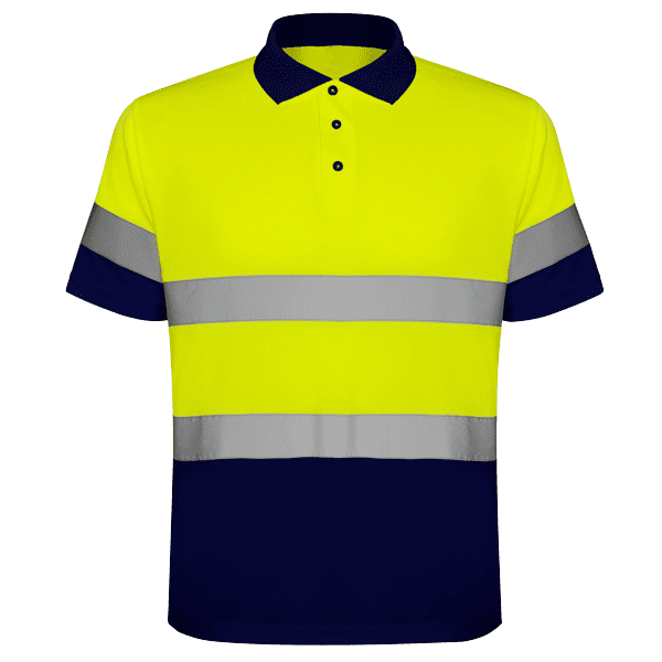 Polasport amarelo fluor e marinho frente