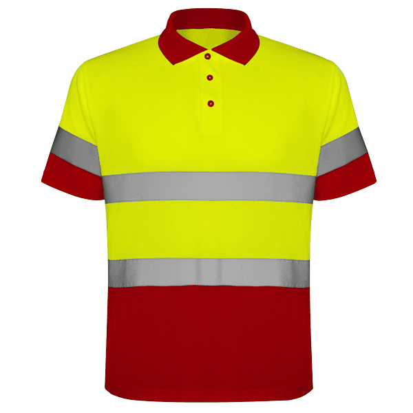 Polasport amarelo fluor e vermelho frente