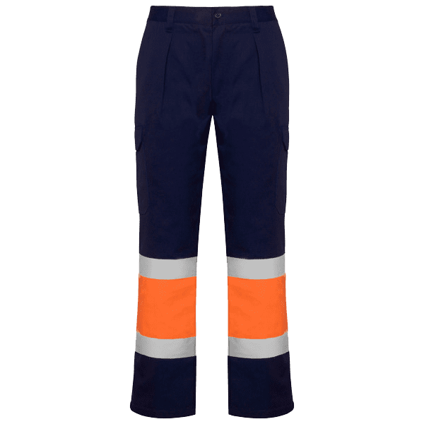 Soasport laranja fluor e azul marinho frente