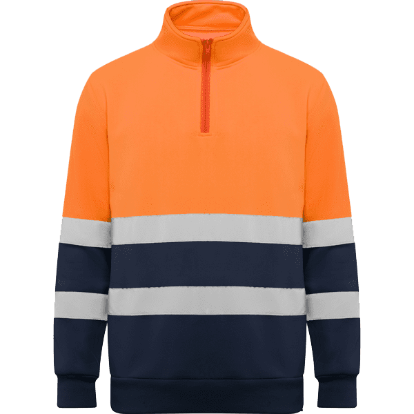 Spicsport laranja fluor e azul marinho frente
