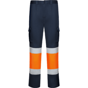 Strechsport laranja fluor e azul marinho frente