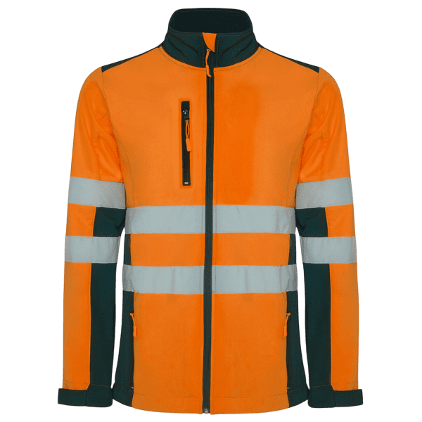 Antasport laranja fluor e azul marinho frente