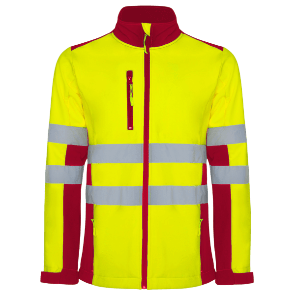 Antasport amarelo fluor e vermelho frente